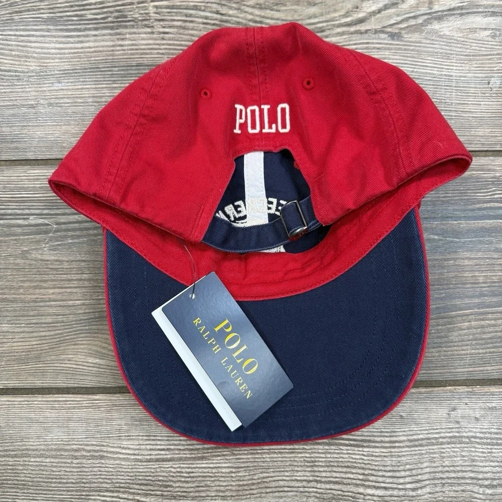 Polo Ralph Lauren Embroidered Long-Bill Twill Cap Bleeker NY Run Club Red NWT
